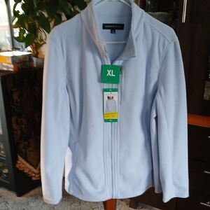 NWT Powder Blue Andrew Marc Full-Zip Corduroy Jacket